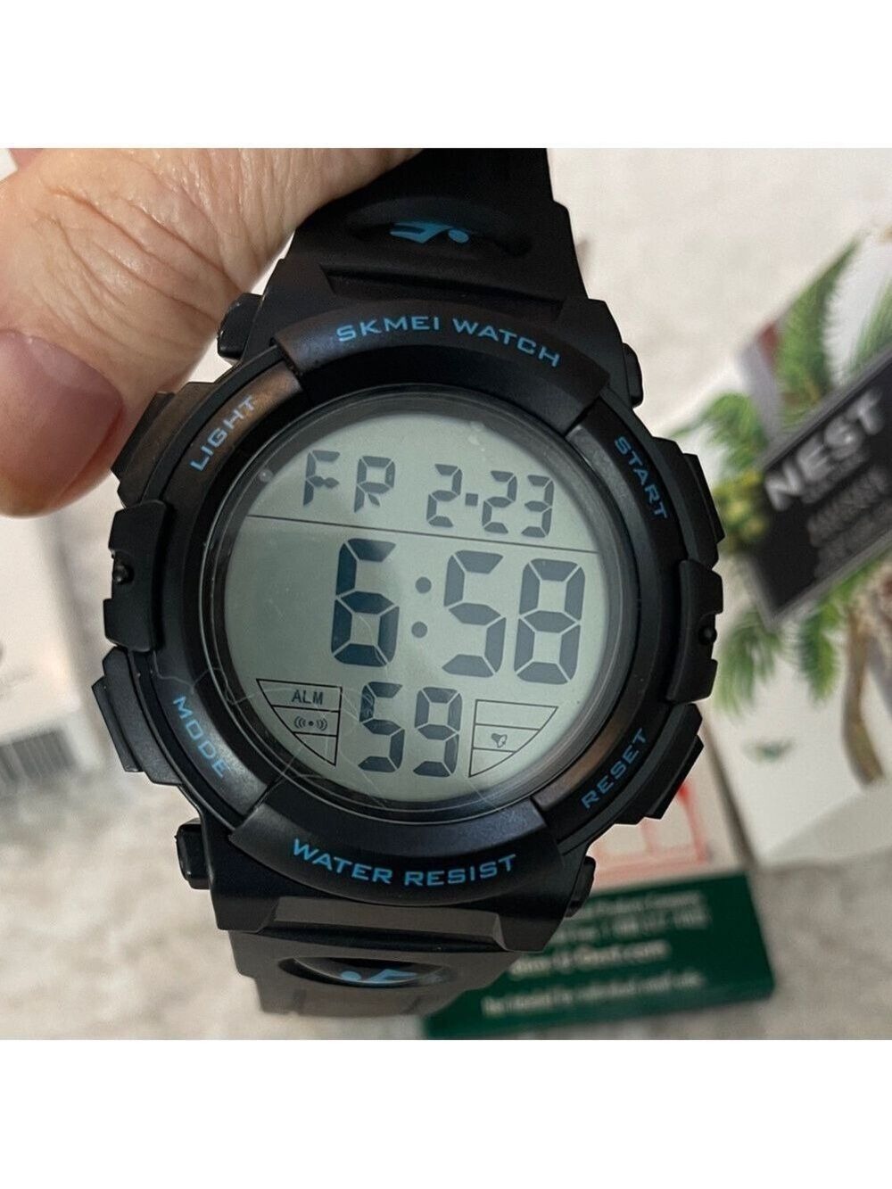 Digital Black Sports Watch